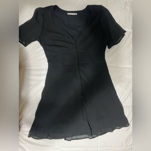 Black Abercrombie and Fitch button up dress
